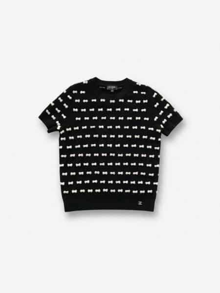 [샤넬] 크루넥 반소매 스웨터