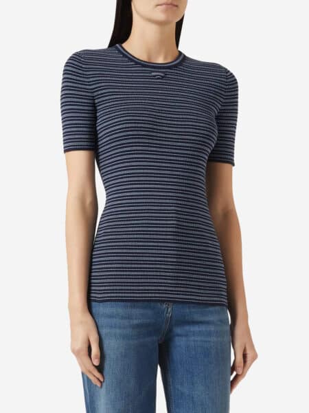 [프라다] 스트라이프 크루넥 스웨터