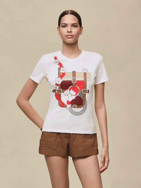 [에르메스] 마이크로 프린트 티셔츠 H6E4646D