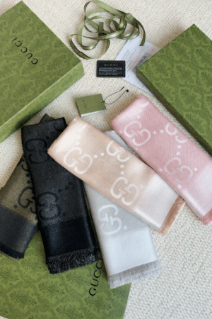 [구찌] GG 라메 자카드 숄 스카프 (5 COLORS)