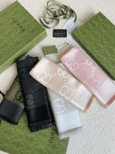 [구찌] GG 라메 자카드 숄 스카프 (5 COLORS)