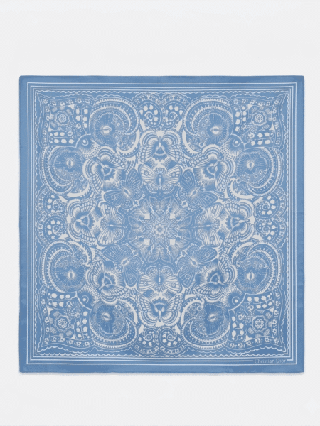 [디올] 버터플라이 프린트 실크 스카프 (2 COLORS)