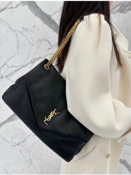 [생로랑] 그레인 램스킨 Calypso 라지백 777399