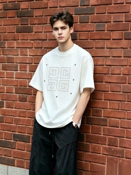 [지방시] 4G 라인스톤 로고 티셔츠 (2 COLORS)