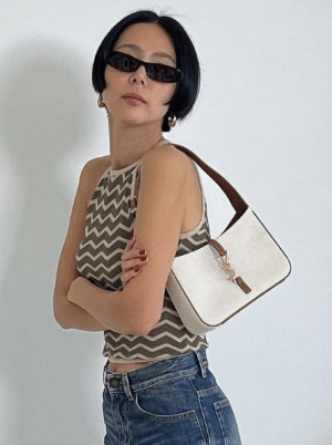 [생로랑] 캔버스 LE 5 À 7 호보백 657228FAAVH9093