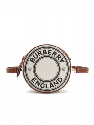 [버버리]  로고 크래픽 캔버스 앤레더 루이스백 8051847