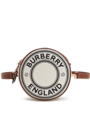 [버버리]  로고 크래픽 캔버스 앤레더 루이스백 8051847