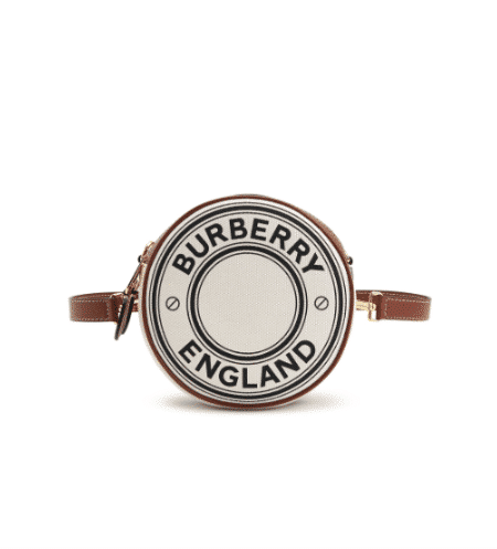 [버버리]  로고 크래픽 캔버스 앤레더 루이스백 8051847