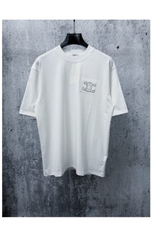 [셀린느] 트리온프 자수 반팔 티셔츠 ( 2 COLORS)