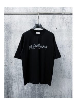 [생로랑] 로고 반팔 티셔츠 ( 2 COLORS)