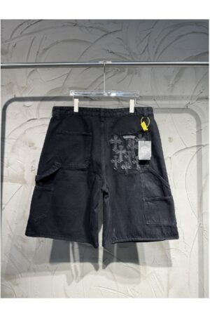 [크롬하츠] 크로스 패치 데님 쇼츠
