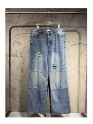 [디올] 와이드 데님 팬츠