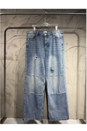 [디올] 와이드 데님 팬츠