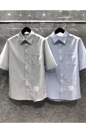 [톰브라운] 스트라이프 반팔 셔츠 (2 COLORS)
