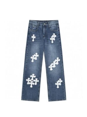 [크롬하츠] 크로스 패치 청바지