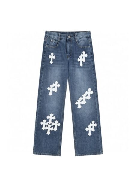 [크롬하츠] 크로스 패치 청바지