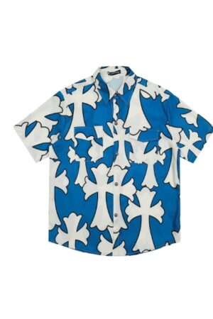 [크롬하츠] 크로스 실크 셔츠 (2 COLORS)