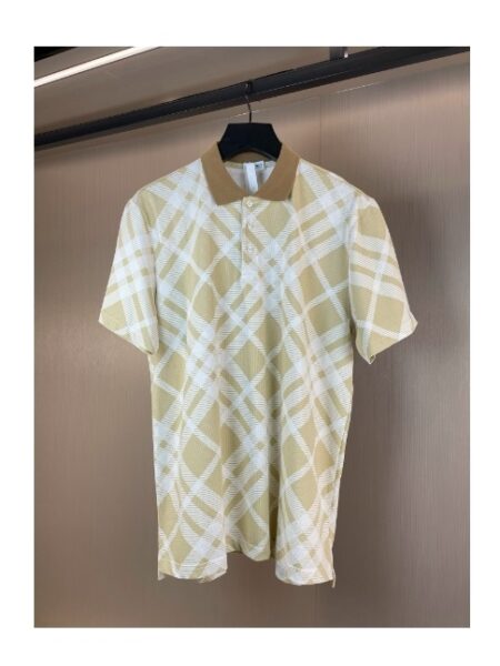 [버버리] 체크 코튼 블렌드 폴로 셔츠 (2 COLORS)