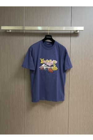 [루이비통] 클래식 티셔츠 네이비 블루