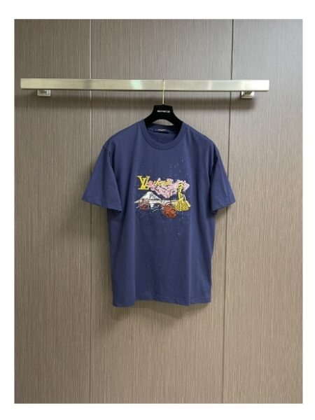 [루이비통] 클래식 티셔츠 네이비 블루