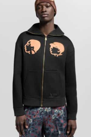 [루이비통] x 니고 후드 집업 블랙 1AIMQG