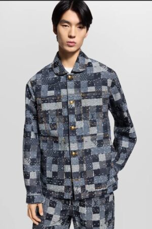 [루이비통] 다미에 패턴 데님 재킷 1AILMO