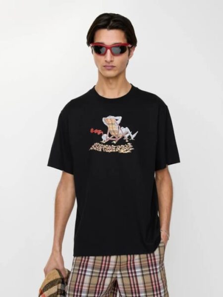 [버버리] 비치 나이트 코튼 티셔츠 81263211