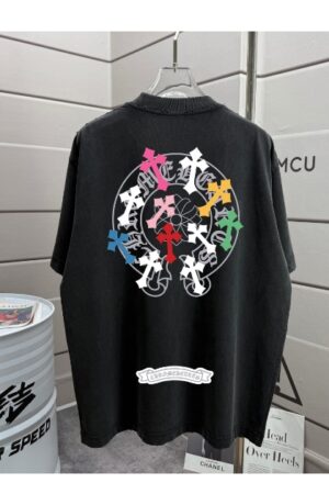 [크롬하츠] 멀티 컬러 크로스 티셔츠 (4 COLORS)