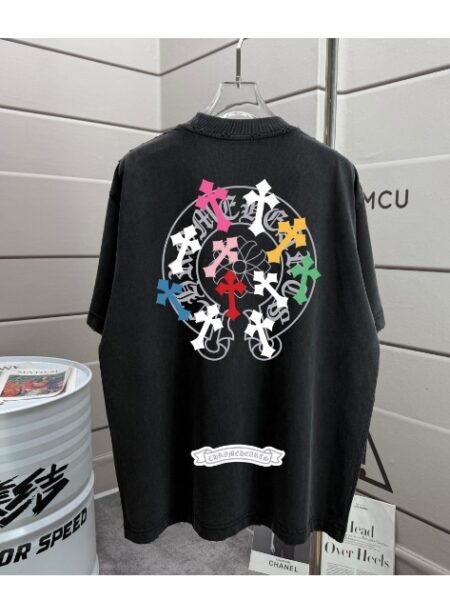 [크롬하츠] 멀티 컬러 크로스 티셔츠 (4 COLORS)