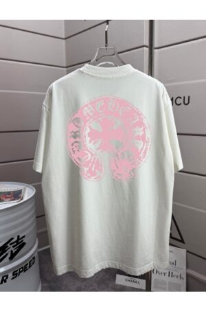 [크롬하츠] 핑크 호스슈 로고 티셔츠 (4 COLORS)