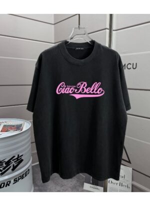 [발렌시아가] Ciao Bello 로고 티셔츠 (4 COLORS)