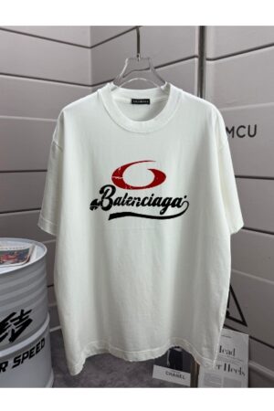 [발렌시아가] 레드 타원 로고 티셔츠 (4 COLORS)