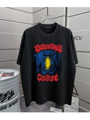 [발렌시아가] 살롱 드 쿠틔르 쉐입드 티셔츠 (4 COLORS)