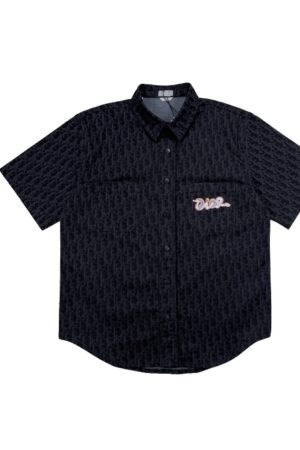 [디올] 오블리크 반팔 셔츠