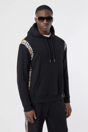 [버버리] 빈티지 체크 패널 코튼 오버사이즈 후디 (2 COLORS)