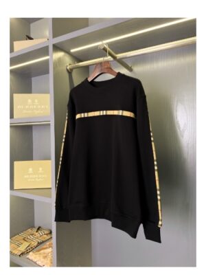 [버버리] 빈티지 체크 패널 코튼 스웨트셔츠