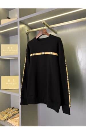 [버버리] 빈티지 체크 패널 코튼 스웨트셔츠