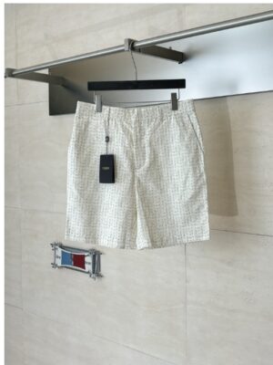 [펜디] 베이지 FF 리넨 쇼츠