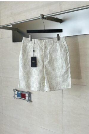 [펜디] 베이지 FF 리넨 쇼츠