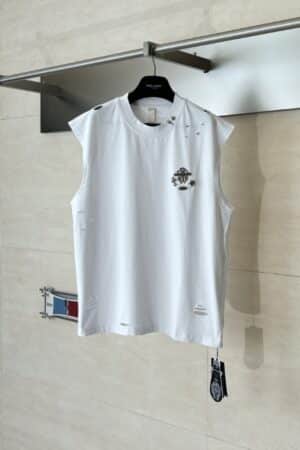 [크롬하츠] 디스트레스드 슬리브리스 티셔츠