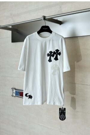 [크롬하츠] 트리플 크로스 패치 티셔츠 (2 COLORS)