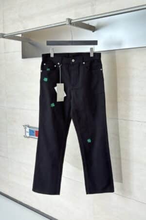 [디올] 클로버 자수 데님 팬츠