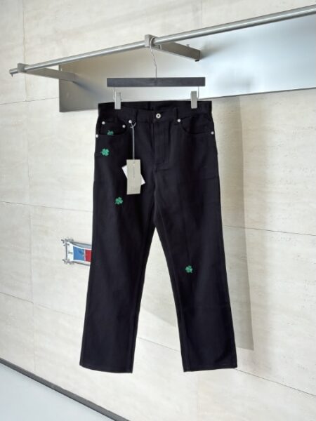 [디올] 클로버 자수 데님 팬츠