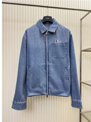 [디올] 지퍼 데님 자켓