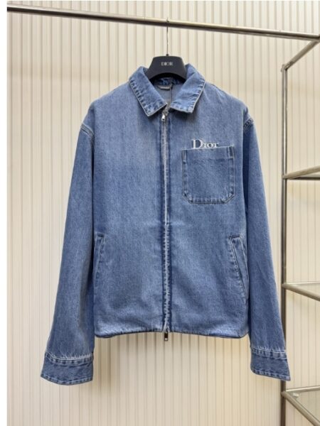 [디올] 지퍼 데님 자켓