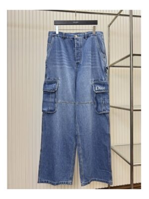 [디올] 블루 카고 팬츠