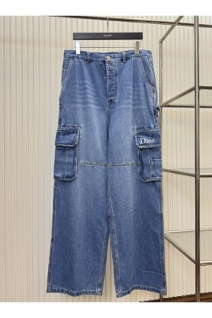 [디올] 블루 카고 팬츠