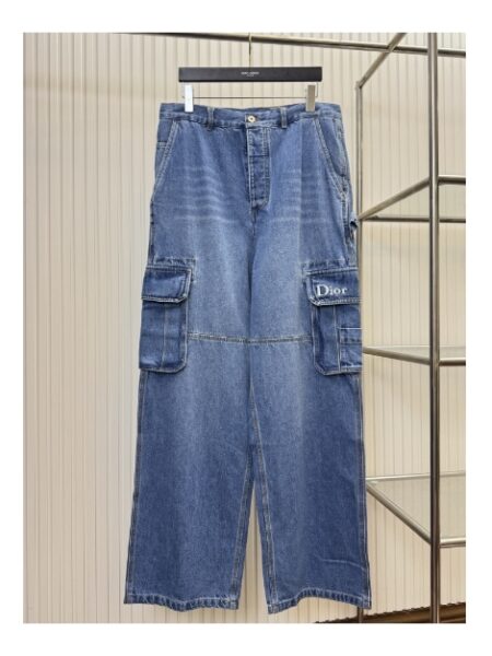 [디올] 블루 카고 팬츠
