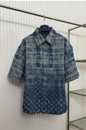 [루이비통] 모노그램 다미에 데님 셔츠