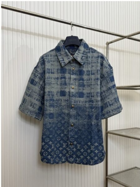 [루이비통] 모노그램 다미에 데님 셔츠